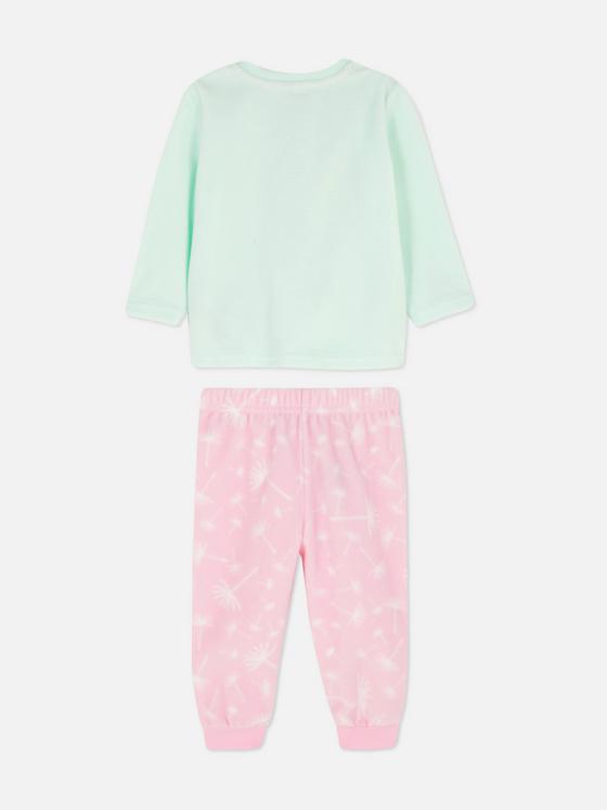 Primark Uk fleece baby girls pyjama pj set