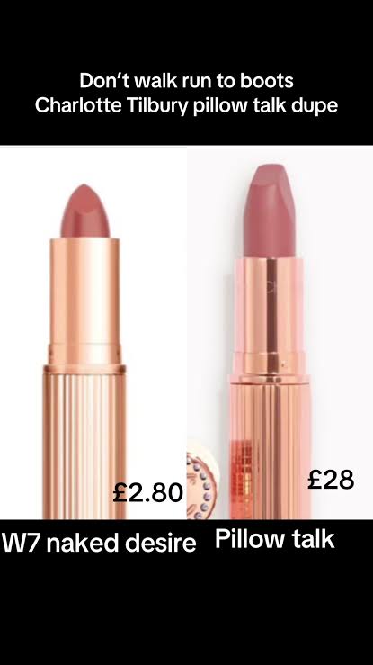 W7 uk Lipstick Shine shade Naked desire