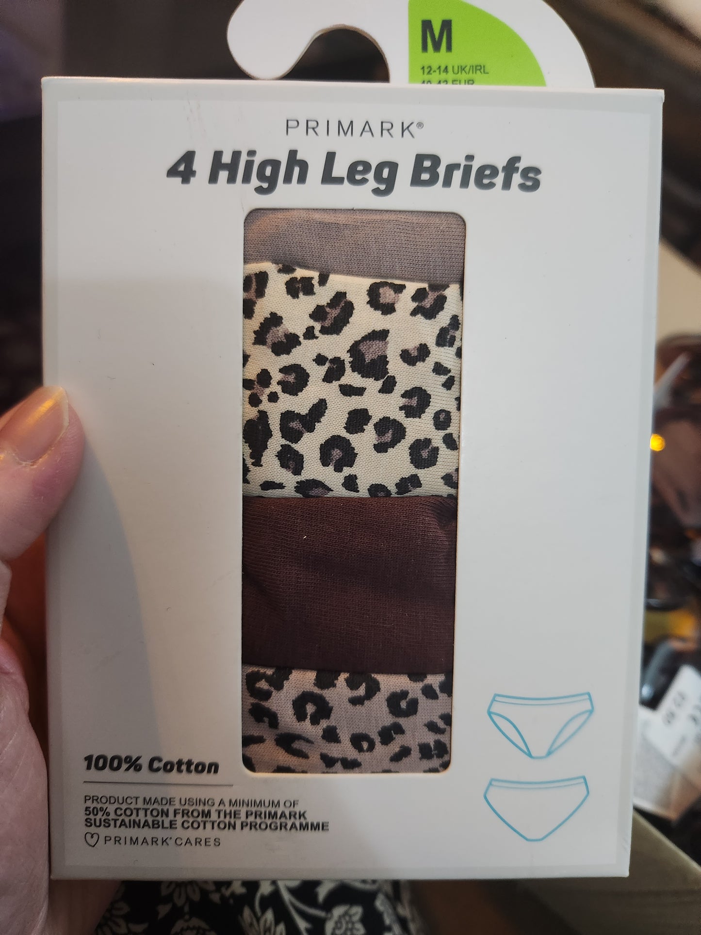 Primark ladies 4 pack underwears high leg breifs
