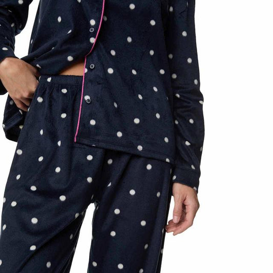 M&S Womens winter Fleece Polka Dot Pyjama Set comes in gift packing super soft