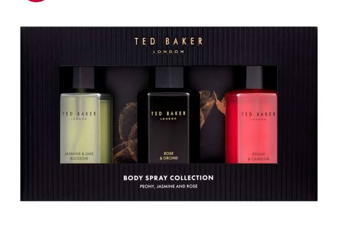 Ted baker London body spray 50ml perfume set of 3