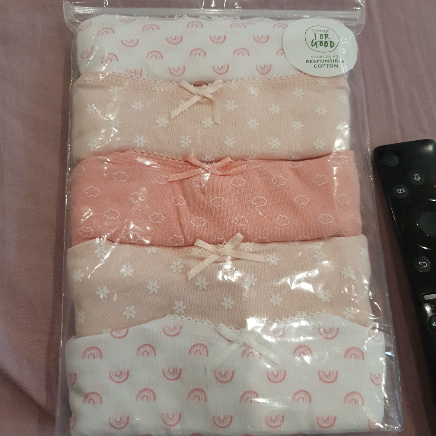 George Uk pack of 5 girls cami vests cotton