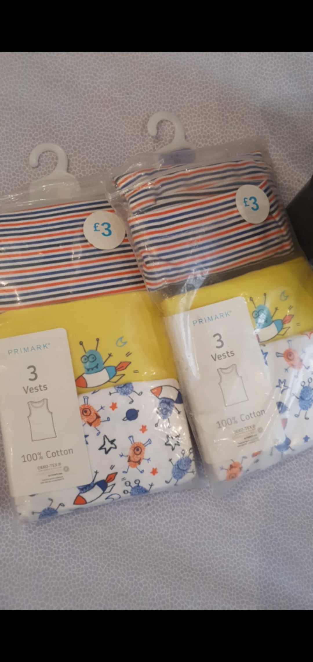 Primark Uk pack of 3 boys vests