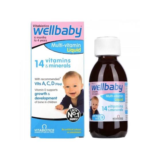 Vitabiotics Wellbaby Multivitamins liquid 150ml 7/24 expiry