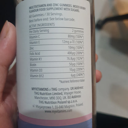 My vitamins uk multivitamins pregnancy gummies 60