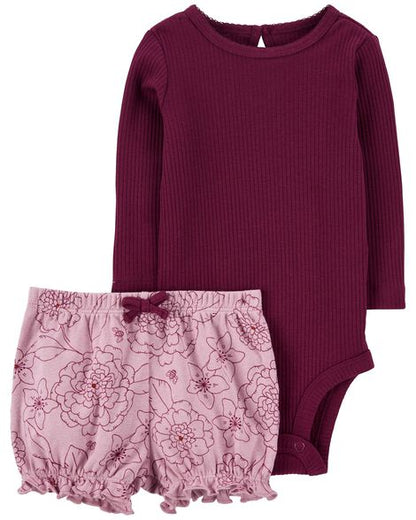 Carters Baby 2-Piece Bodysuit & Short Set