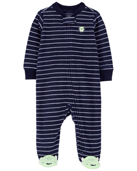 Carters Baby Monster Fleece Zip-Up Footie Sleepsuit