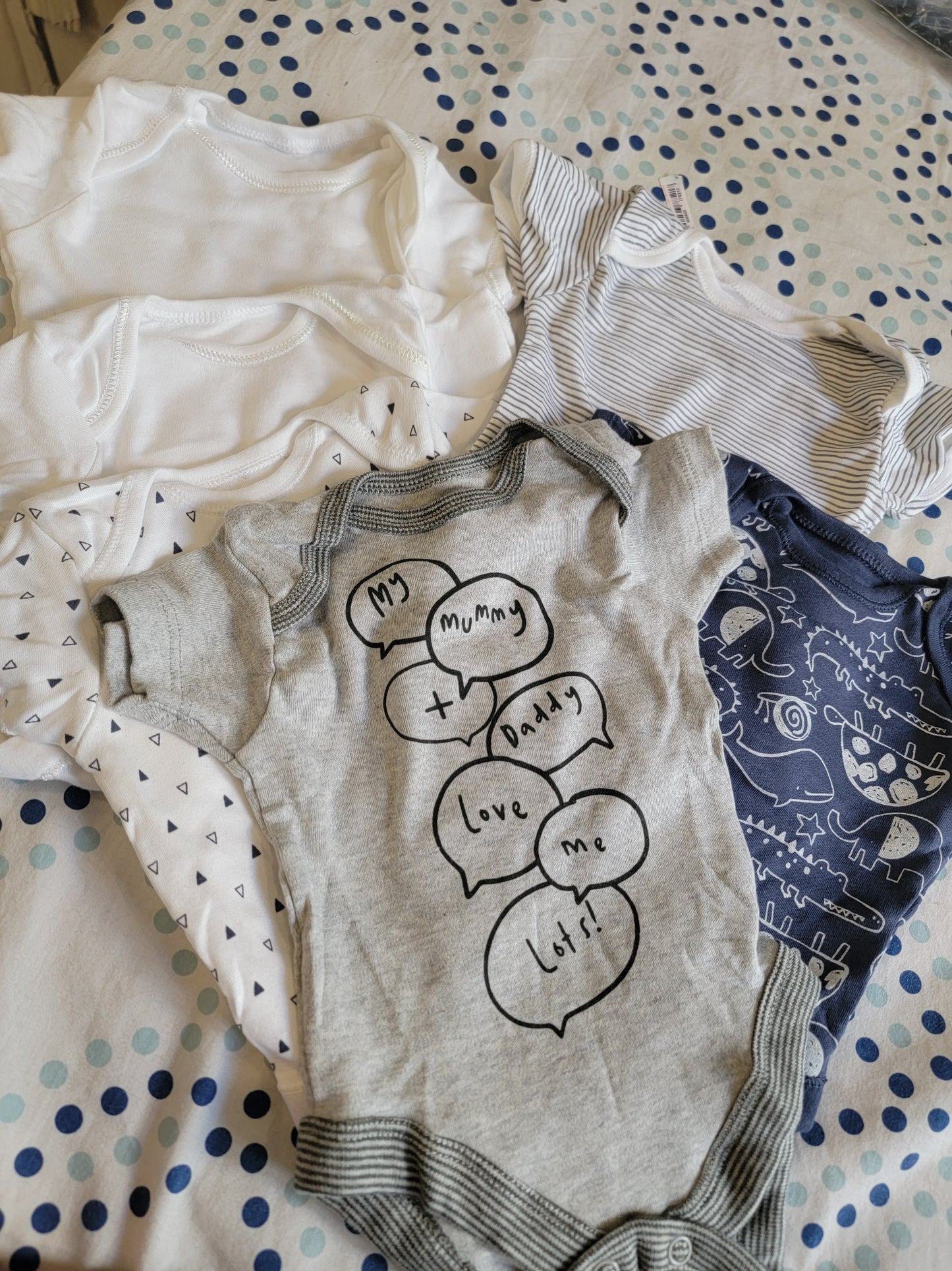 George Uk pack of  6 baby cotton bodysuits half sleeves no packing