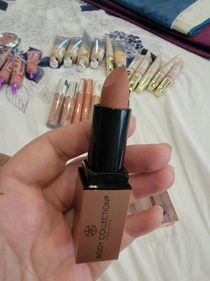 Body collection England matte lipstick shade nude