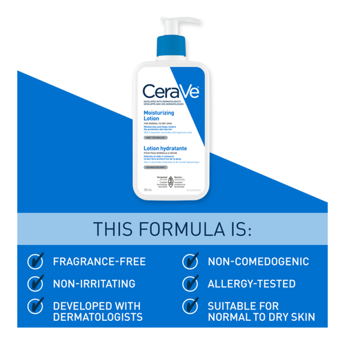 CeraVe 355ml moisturizing lotion normal to dry skin