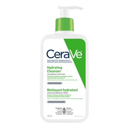 CeraVe 355ml Hydrating cleanser for normal-to-dry skin