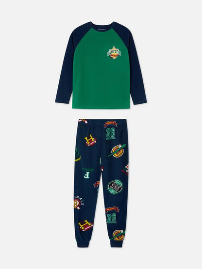 Primark Uk  fleece boys pyjama pj set
