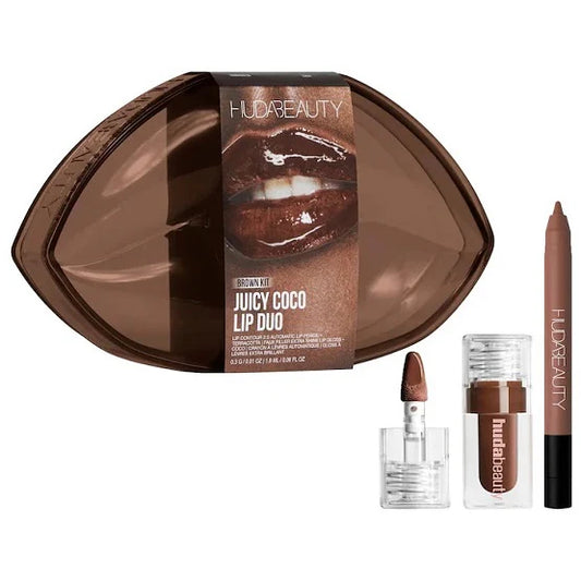 HUDA BEAUTY - Juicy Coco Lip Gloss + Liner Set sourced from canada