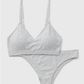 Matalan Grey Seamless Bra & Briefs Set