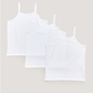 Matalan Girls 3 Pack White Cami Vests