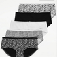 George women  Floral Picot Trim Short Briefs 5 Pack
