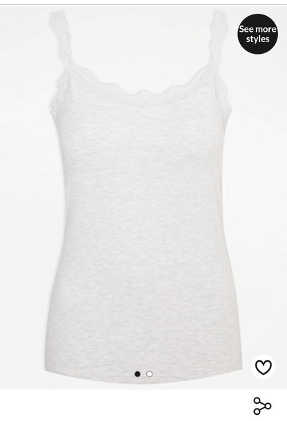 George Grey Lace Trim  Cami Vest