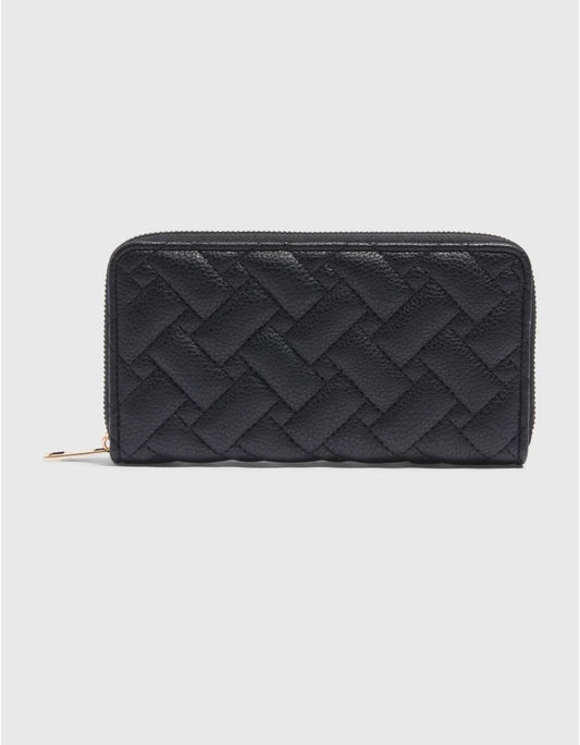 Matalan soft quilted black ladies wallet