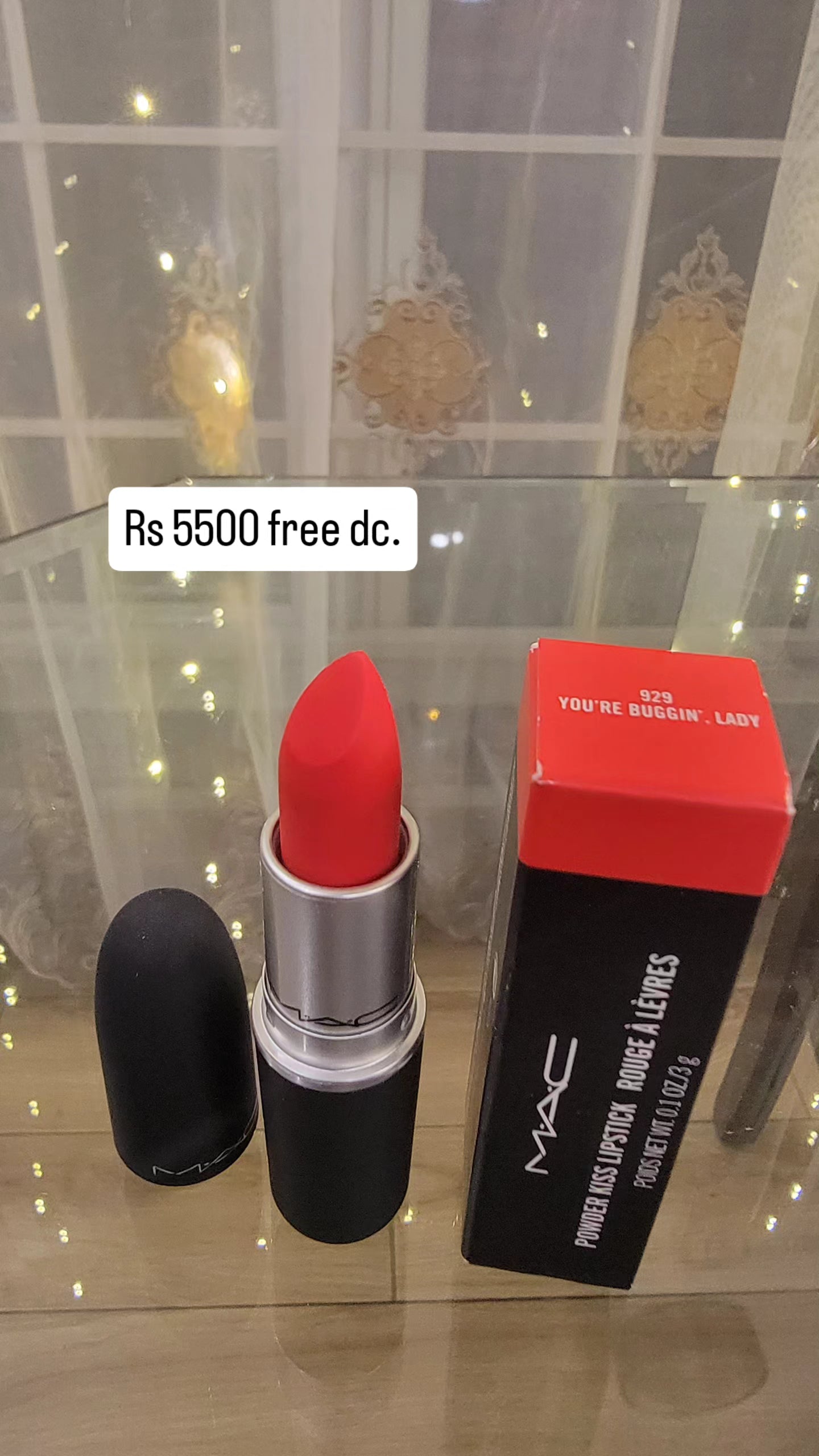 Mac lipstick  shade you're buggin lady 929 with box