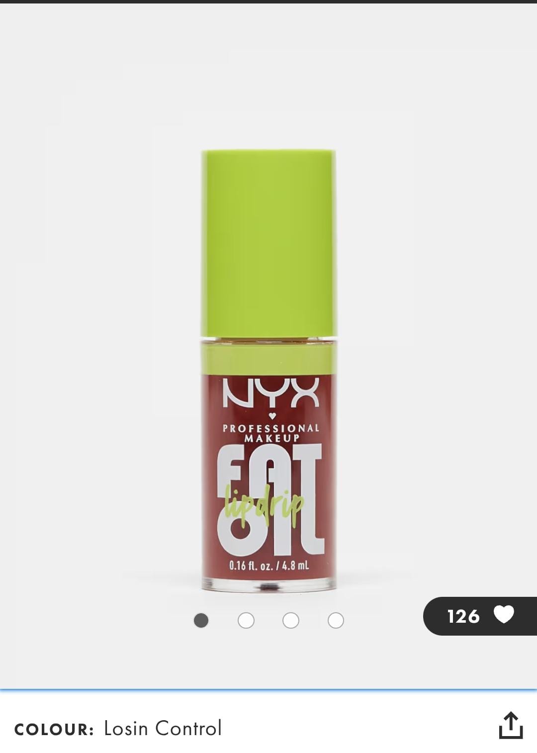 NYX Fat Oil - Lip drip shade fold13 losin cone-trol