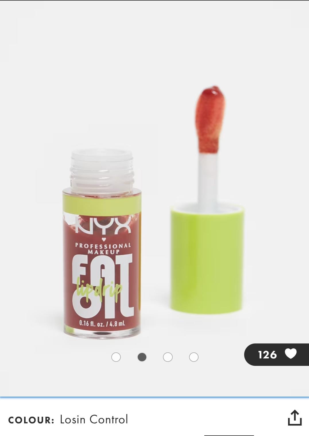 NYX Fat Oil - Lip drip shade fold13 losin cone-trol