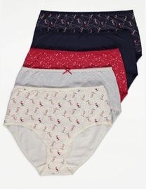 George Full Brief Knickers 5 Pack cotton