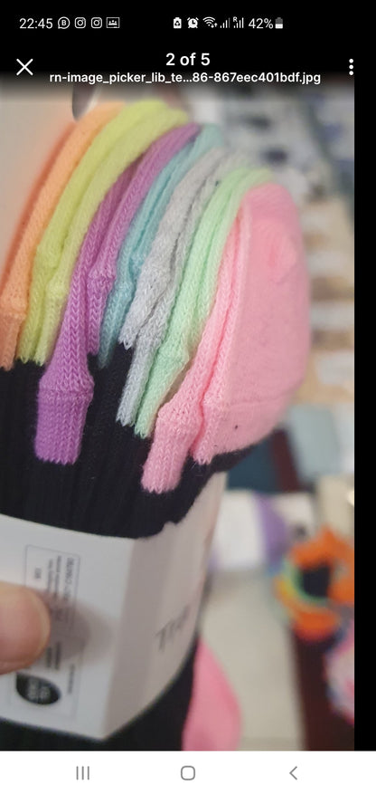 Primark ladies trainer socks 7 pairs size 37-42