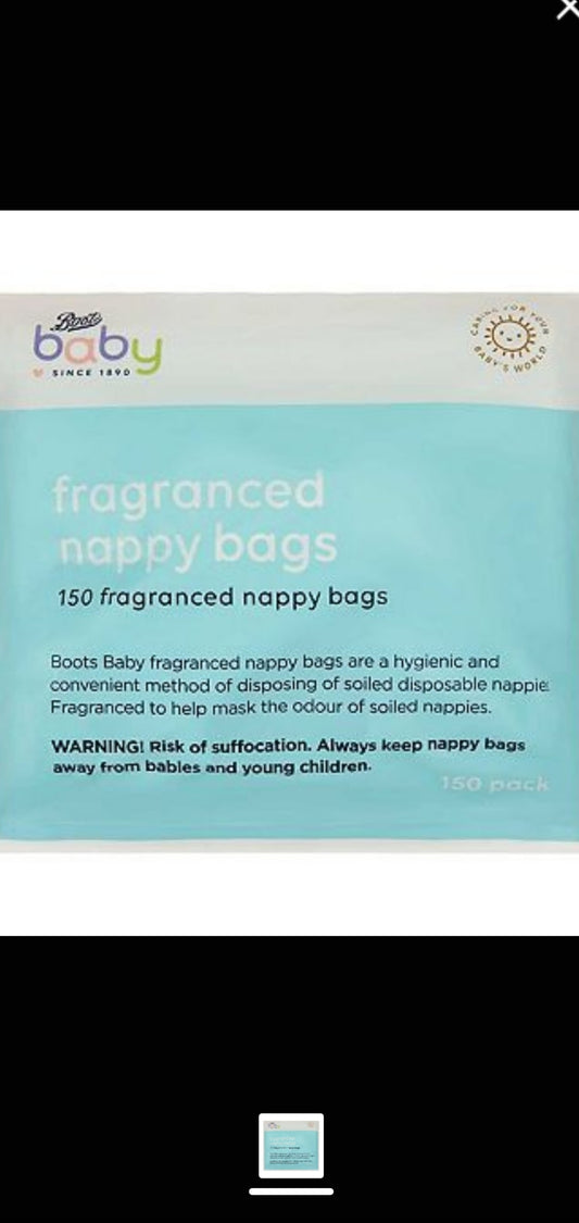 Boots Baby frangranced nappy bags 150