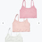 Matalan UK 3 pack  non padded non wired crop top bra set