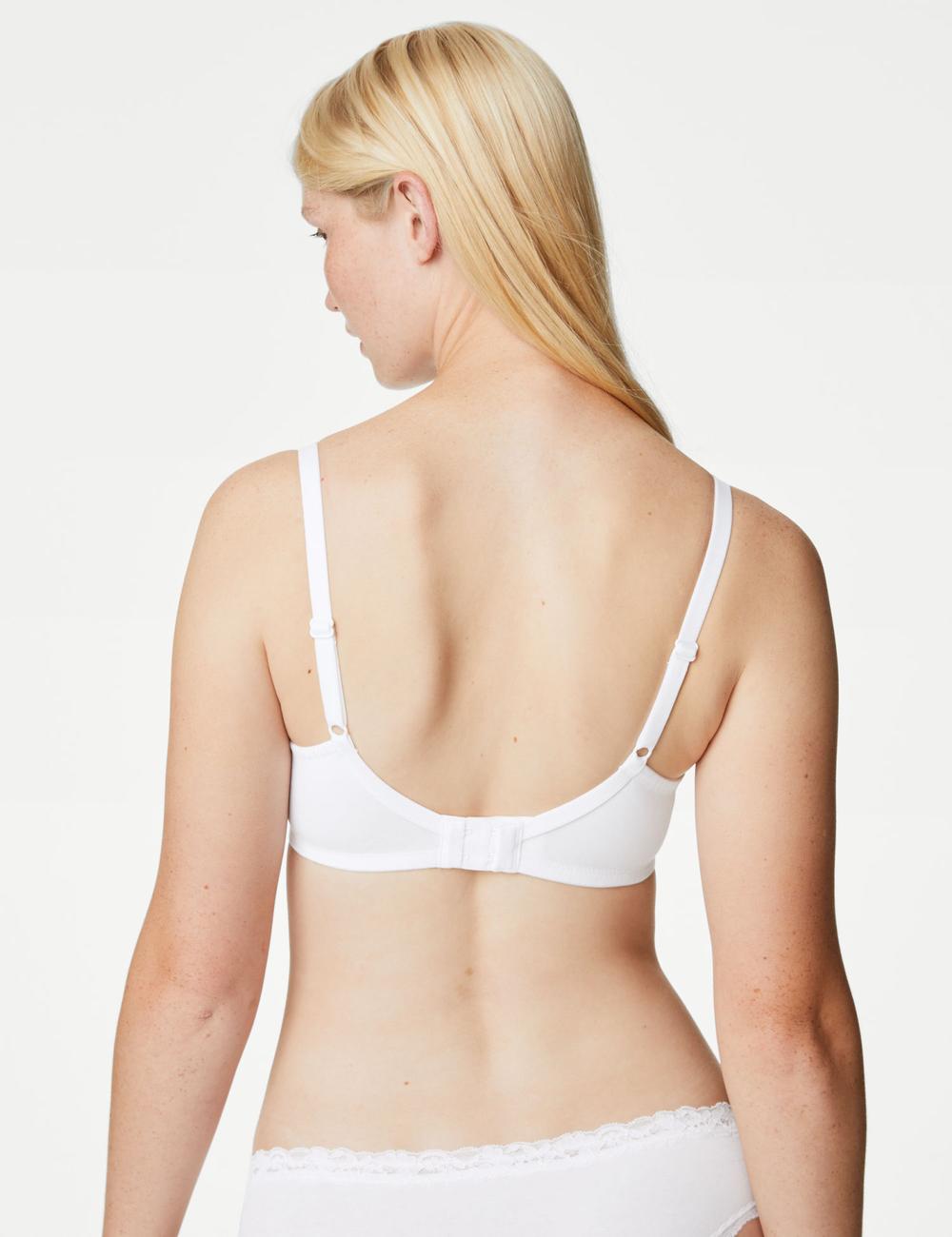 M&S Uk 3pk Cotton Non Wired Full Cup Bras