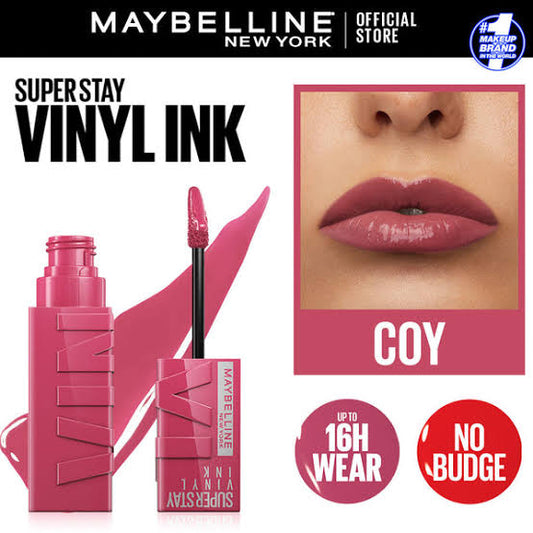 MAYBELLINE - SUPER STAY VINYL INK LONGWEAR LIQUID LIPCOLOR -Coy