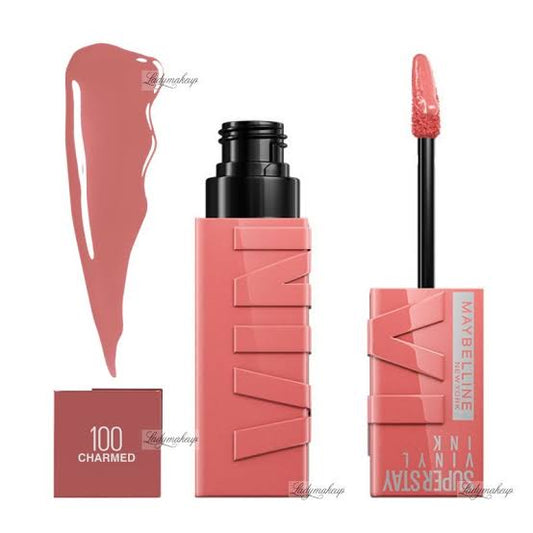 MAYBELLINE - SUPER STAY VINYL INK LONGWEAR LIQUID LIPCOLOR - charmed 100