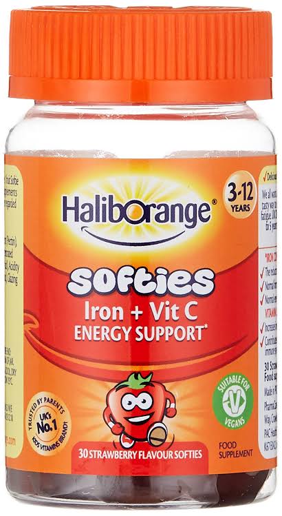 Haliborange uk kids Iron  + vitamin C Softies 30 best before 1/26