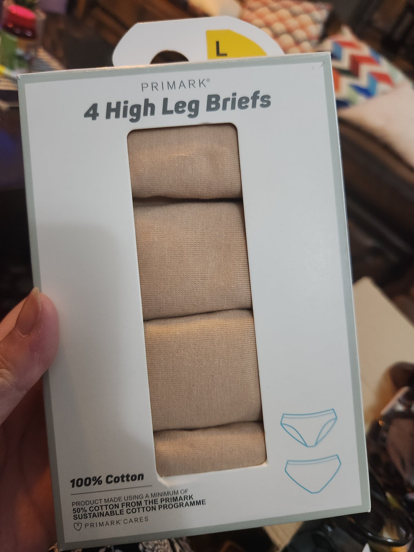 Primark ladies 4 pack underwears high leg briefs