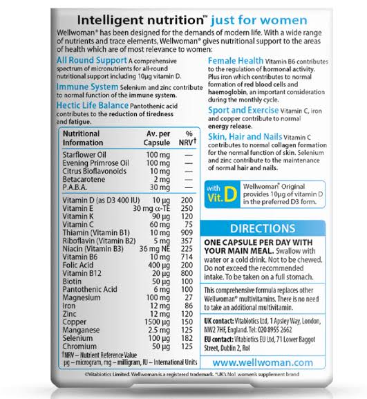 Vitabiotics Wellwoman Original - 30 Capsules