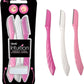 WILKINSON SWORD - Intuition Eyebrow Shaper for Women | Facial Hair Remover and Trimmer | Exfoliating Dermaplaning Tool | Pack of 3 Disposable Razors