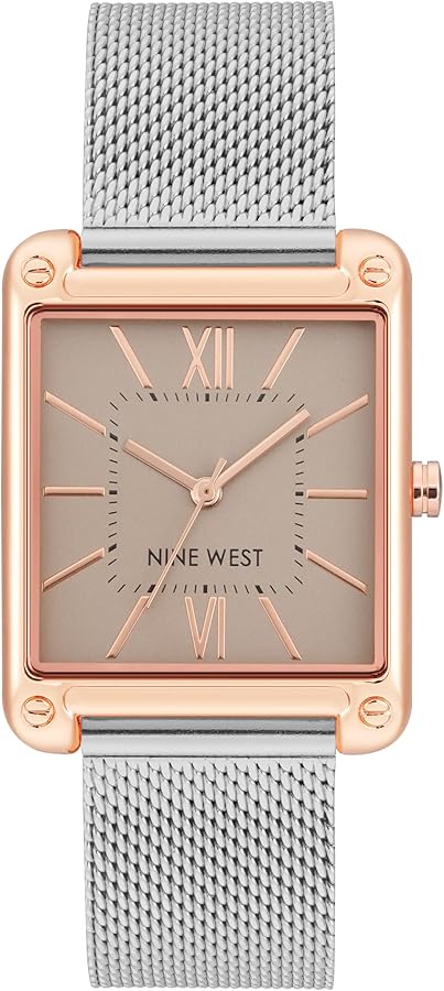 NINE WEST Women's Mesh Bracelet Watch