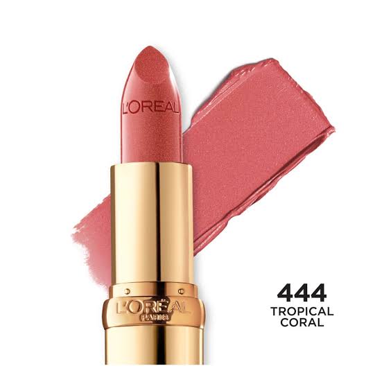 L'Oreal Paris Colour Riche Original Satin Lipstick 444 Tropical Coral 0.13 oz