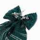 Claire's Emerald Green Sequin Large Bow Hair Clip