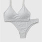 Matalan Grey Seamless Bra & Briefs Set