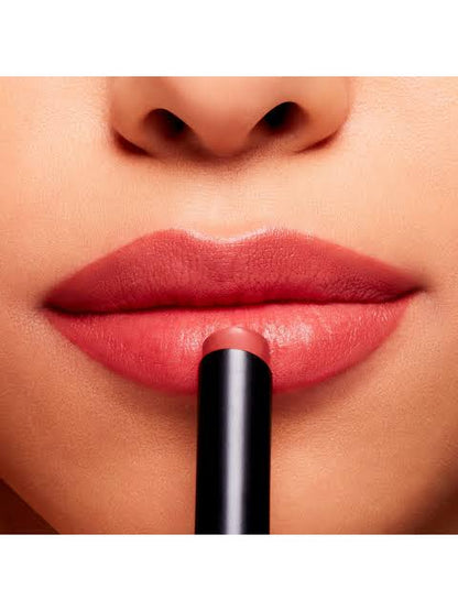 MAC Powder Kiss Velvet Blur Slim Stick - Brick Through for Women - 0.7 oz Lipstick