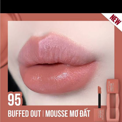 Maybelline Super Stay Teddy Blurred Lip Tint- buffed out  no 95
