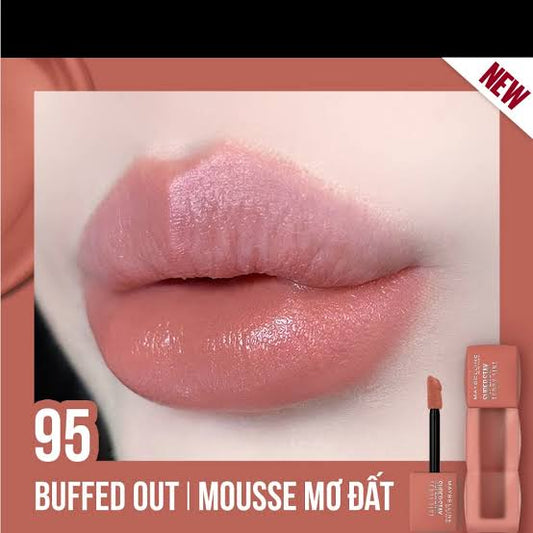 Maybelline Super Stay Teddy Blurred Lip Tint- buffed out  no 95