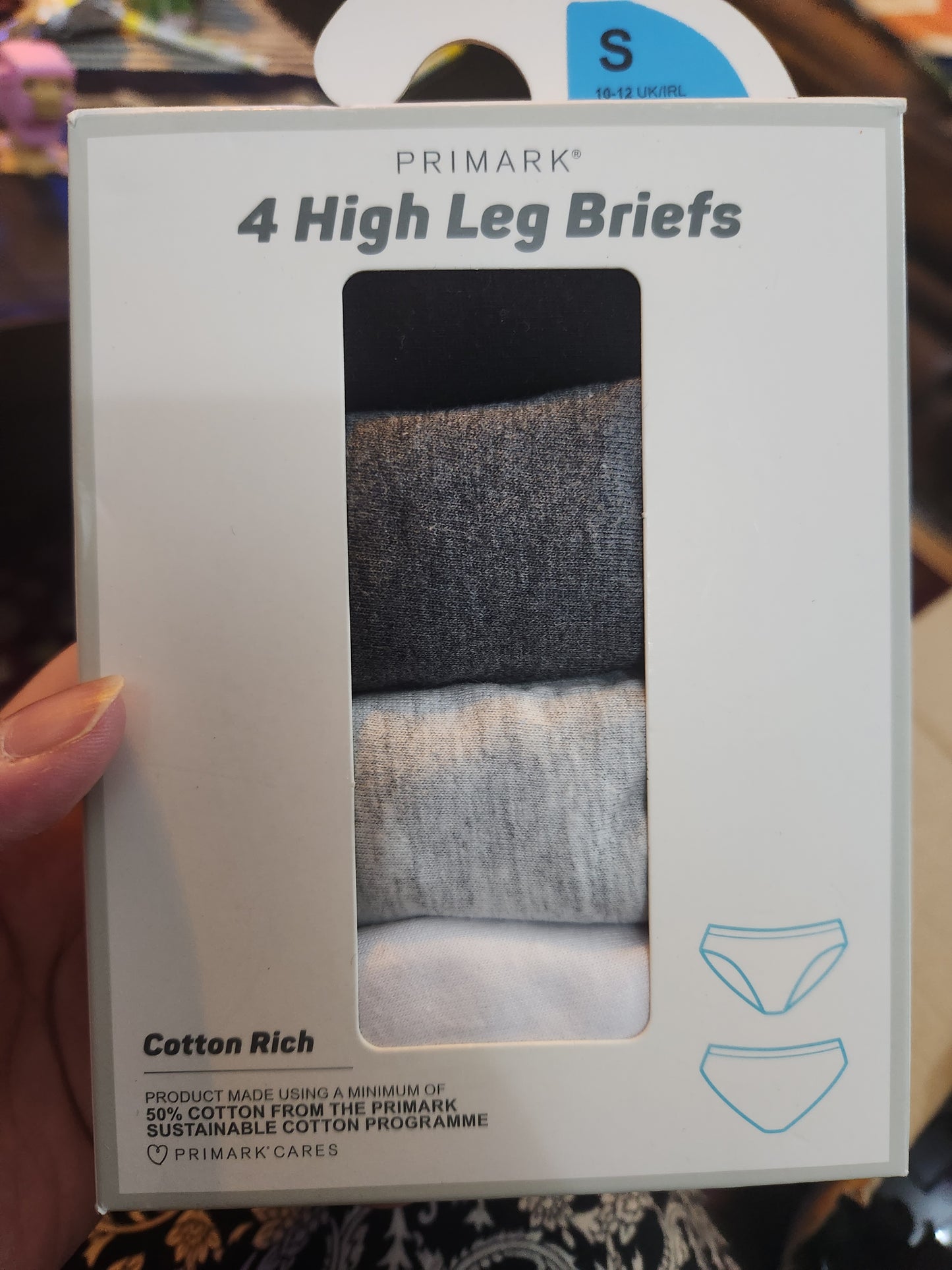 Primark ladies 4 pack underwears high leg briefs