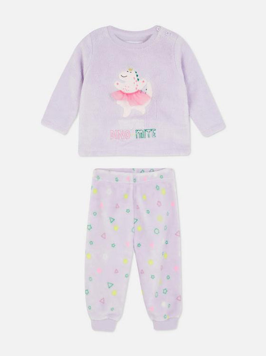 Primark Uk  fleece baby girls pyjama pj set