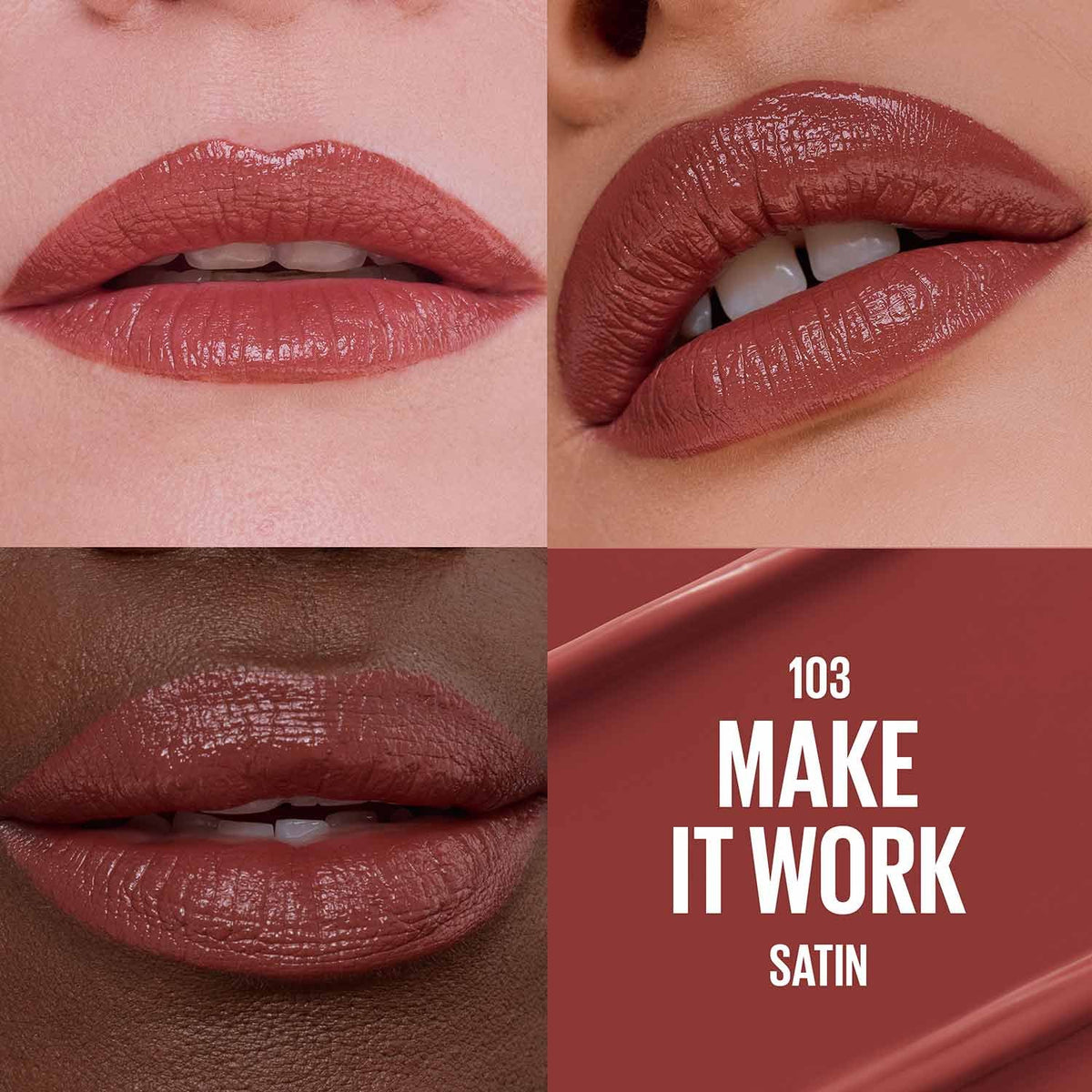 Maybelline Serum Lipstick satin 103 make it work