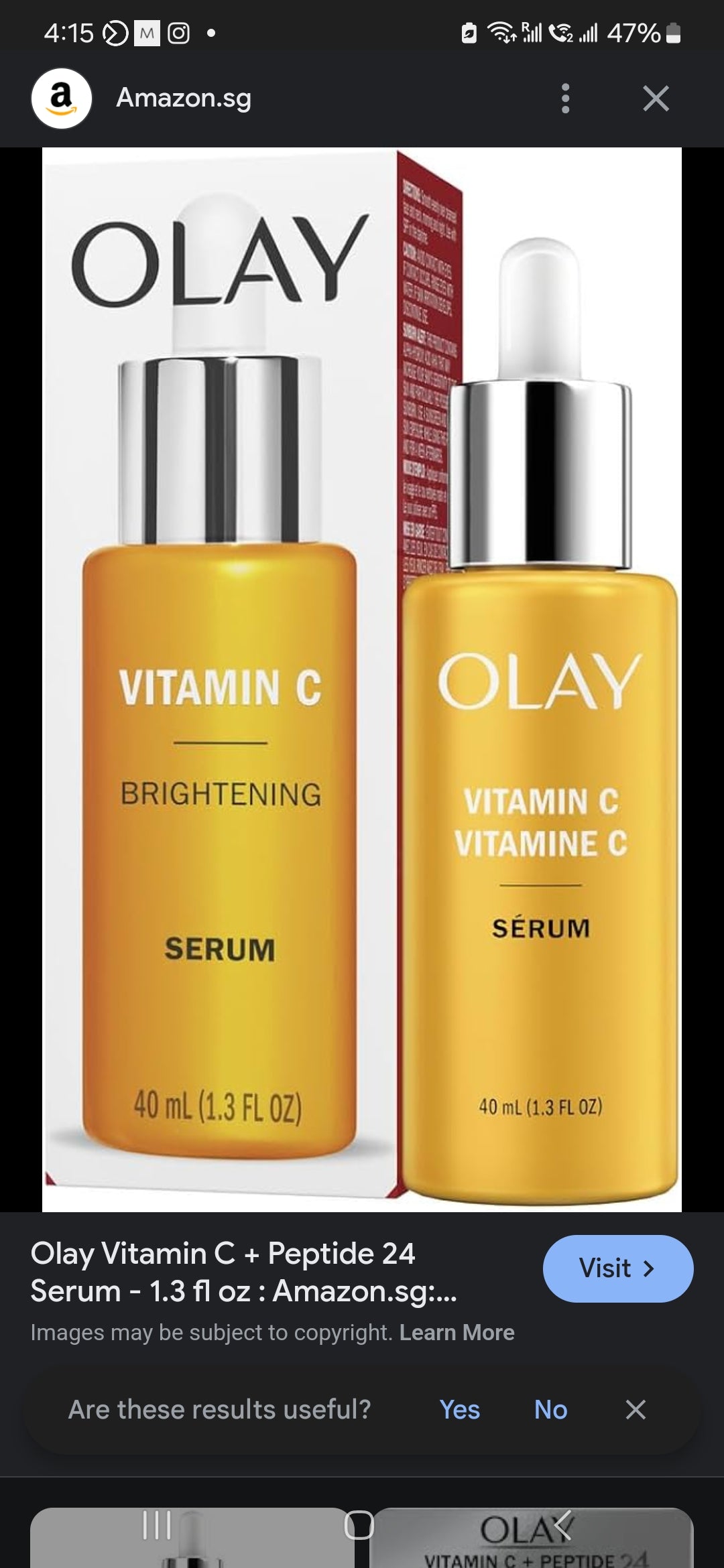 Olay Vitamin C brightening serum 40ml