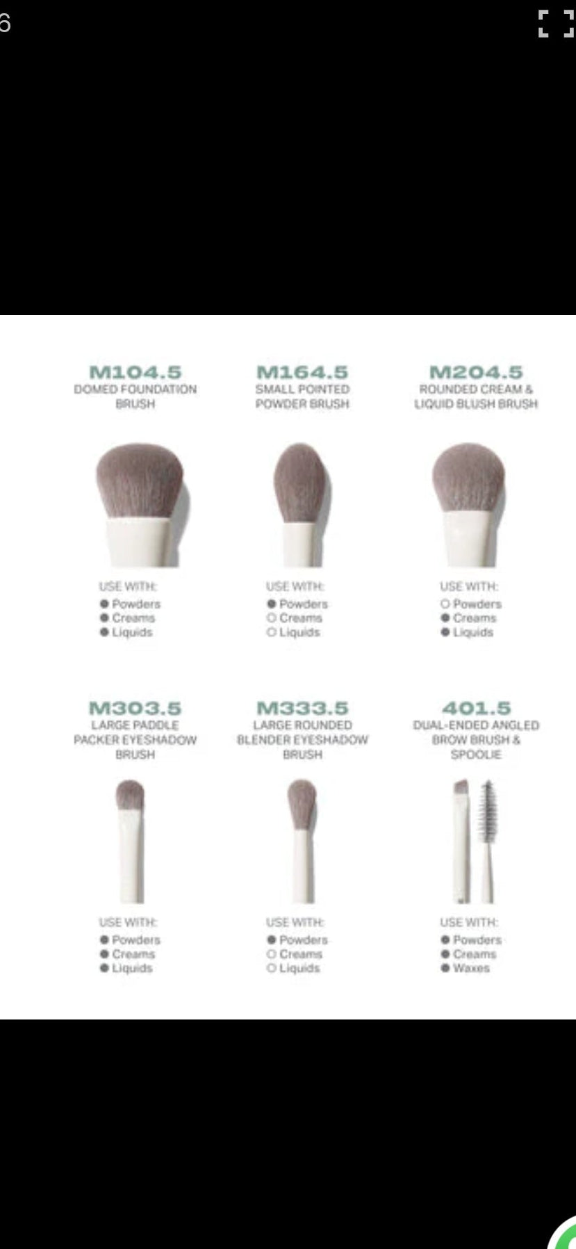 Morphe Along for the Glide 6-Piece Travel Brush Set
