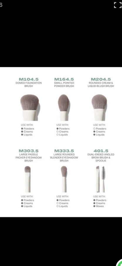 Morphe Along for the Glide 6-Piece Travel Brush Set