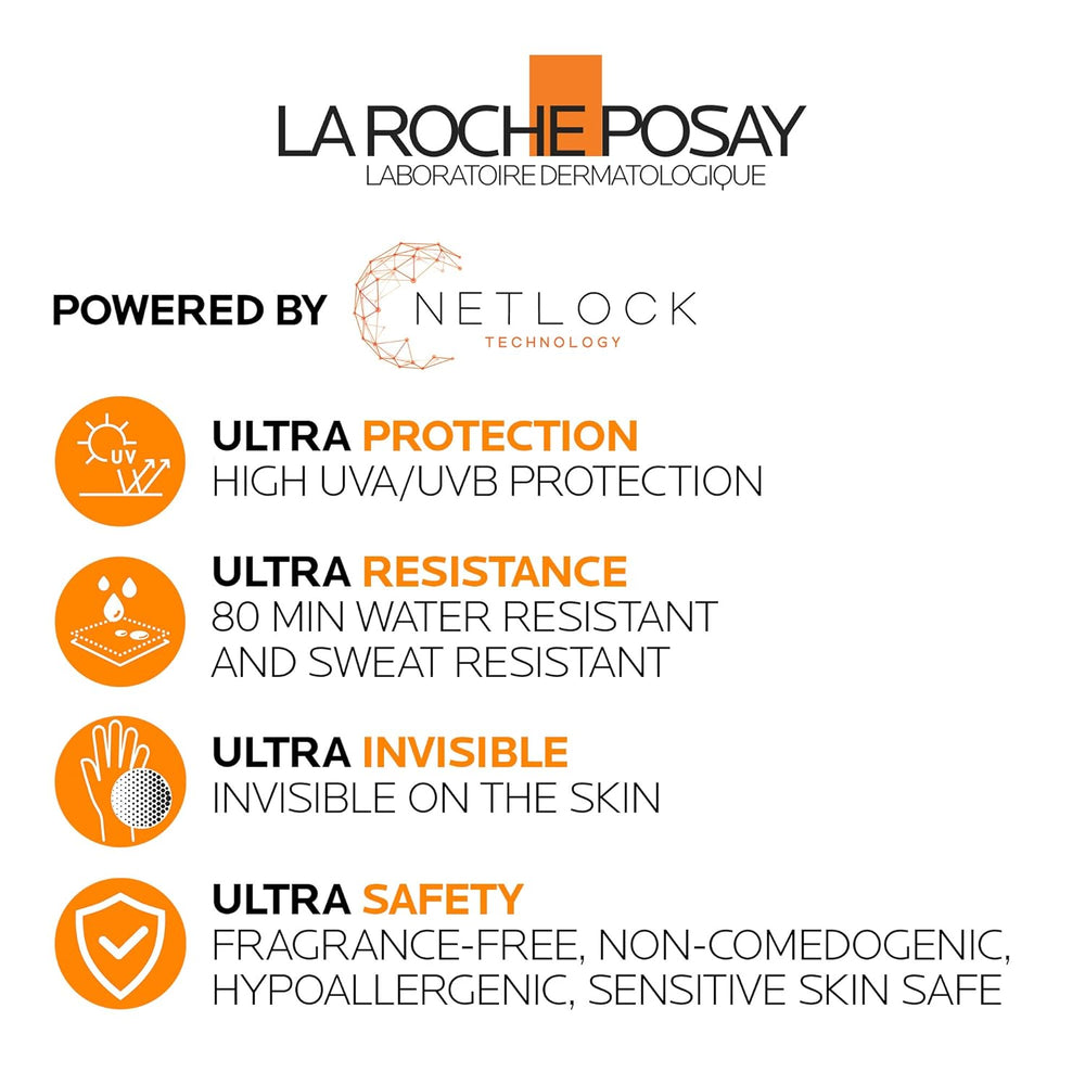 La Roche Posay Anthelios Ultra Fluid Invisible Face Sunscreen SPF 50+ Lotion 50Ml expiry 5/27
